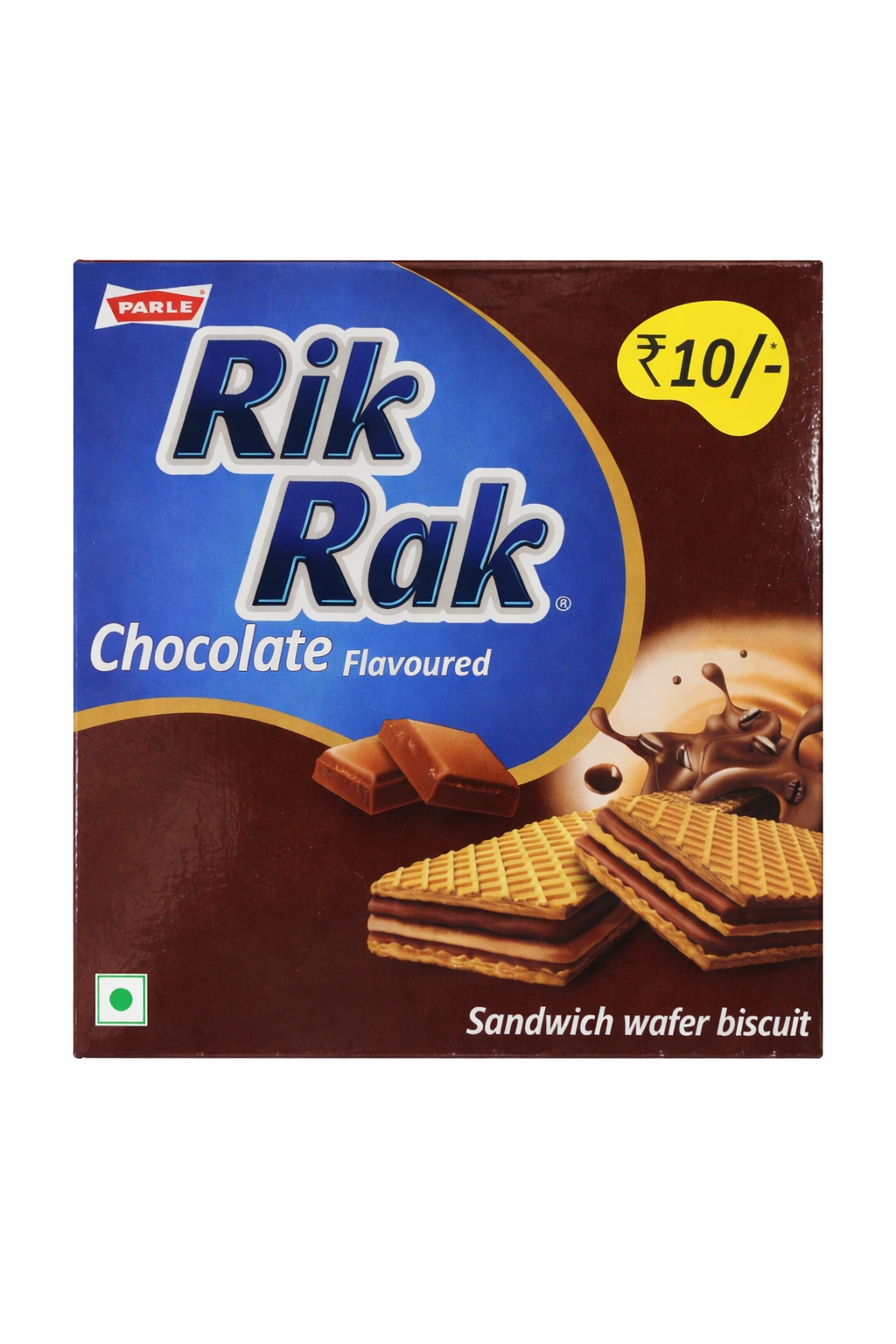 Rik Raj Parle Rik Rak - Chocolate Sandwich Wafer Biscuit- 10Rs/PC - Ambur Basket