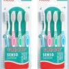 VICCO Oral Care, Senso Gentle Care Sensitive Toothbrush, Pack of 4, Set of 2, Softer & Slimmer Bristles