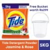 Tide Jasmine & Rose Detergent Powder-5kg (Bucket Free)