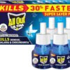 All Out Liquid Vaporizer Refill Pack of 4 (45ml Each) Blue