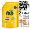 Godrej FAB Liquid Detergent 2 Ltr Mega Saver pack