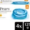 Pears Original Glycerin Soap Bar - Soft & Fresh Glow (4 x 125 g)