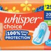 Whisper Choice Sanitary Pads for Women Regular-20pads